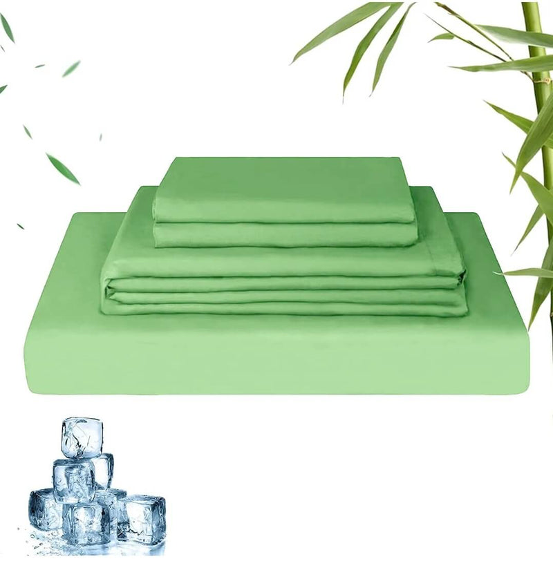 Bamboo Blend Bedsheet Set - Ultra Soft Microfiber Bedding Set (Avocado)