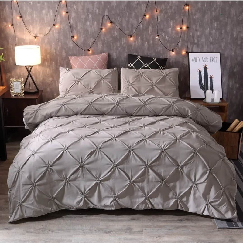 2024 Diamond Pintuck Comforter Set-Quilt Set (3Pcs)