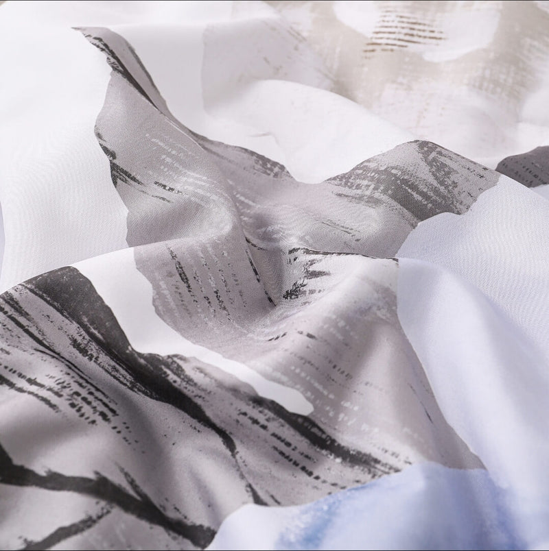 Blue Floral Quilt Cover - Ultra Soft Donna/Duvet Cover Set 2xPillowcases