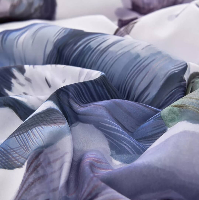 Light Purple Floral Quilt Cover - Ultra Soft Donna/Duvet Cover Set 2xPillowcases