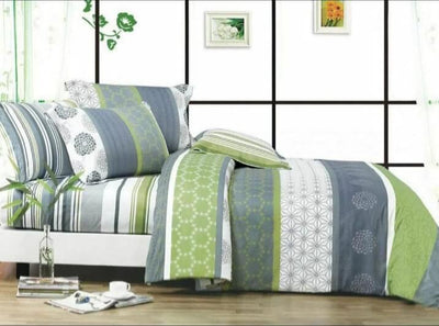 100% Pure Cotton Printed Quilt Cover-Ultra Soft Duvet Cover Set 2xPillowcases