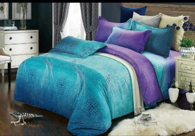 100% Pure Cotton Printed Quilt Cover-Ultra Soft Duvet Cover Set 2xPillowcases