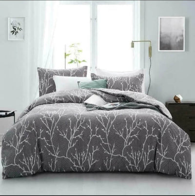 100% Pure Cotton Printed Quilt Cover-Ultra Soft Duvet Cover Set 2xPillowcases