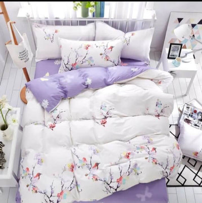 100% Pure Cotton Printed Quilt Cover-Ultra Soft Duvet Cover Set 2xPillowcases