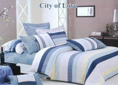 100% Pure Cotton Printed Quilt Cover-Ultra Soft Duvet Cover Set 2xPillowcases