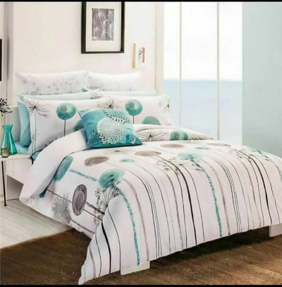 100% Pure Cotton Printed Quilt Cover-Ultra Soft Duvet Cover Set 2xPillowcases