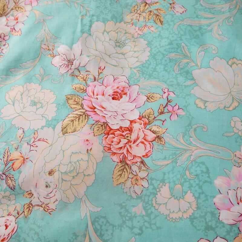 100% Pure Cotton Printed Quilt Cover-Ultra Soft Duvet Cover Set 2xPillowcases