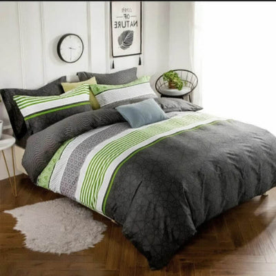 100% Pure Cotton Printed Quilt Cover-Ultra Soft Duvet Cover Set 2xPillowcases