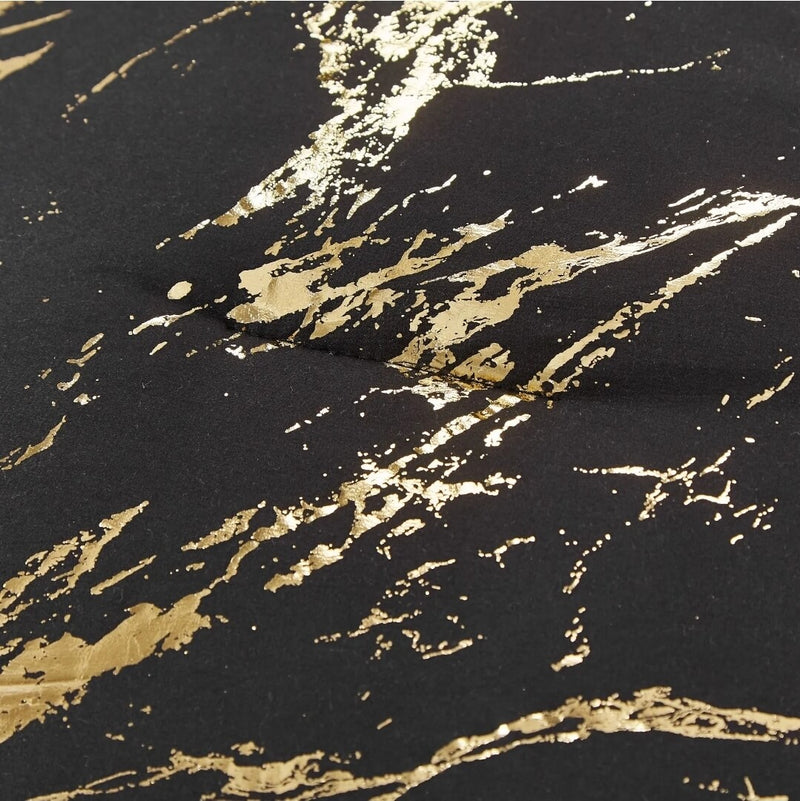 Black & Gold Comforter Set-Quilt Set (3Pcs)