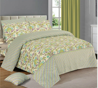 100% Pure Cotton Printed Quilt Cover-Ultra Soft Donna/Duvet Cover Set 2xPillowcases