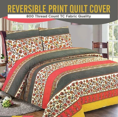 100% Pure Cotton Printed Quilt Cover-Ultra Soft Donna/Duvet Cover Set 2xPillowcases