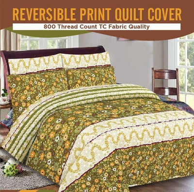 100% Pure Cotton Printed Quilt Cover-Ultra Soft Donna/Duvet Cover Set 2xPillowcases