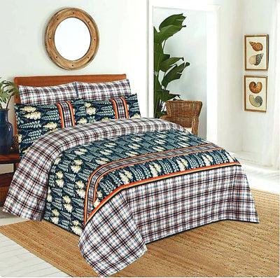100% Pure Cotton Printed Quilt Cover-Ultra Soft Donna/Duvet Cover Set 2xPillowcases