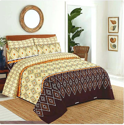 100% Pure Cotton Printed Quilt Cover-Ultra Soft Donna/Duvet Cover Set 2xPillowcases