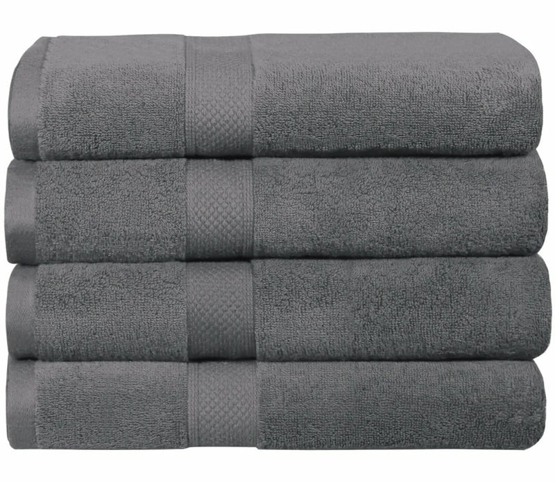 100% Cotton 650GSM Thick Bath Towel 137x68CM - Charcoal