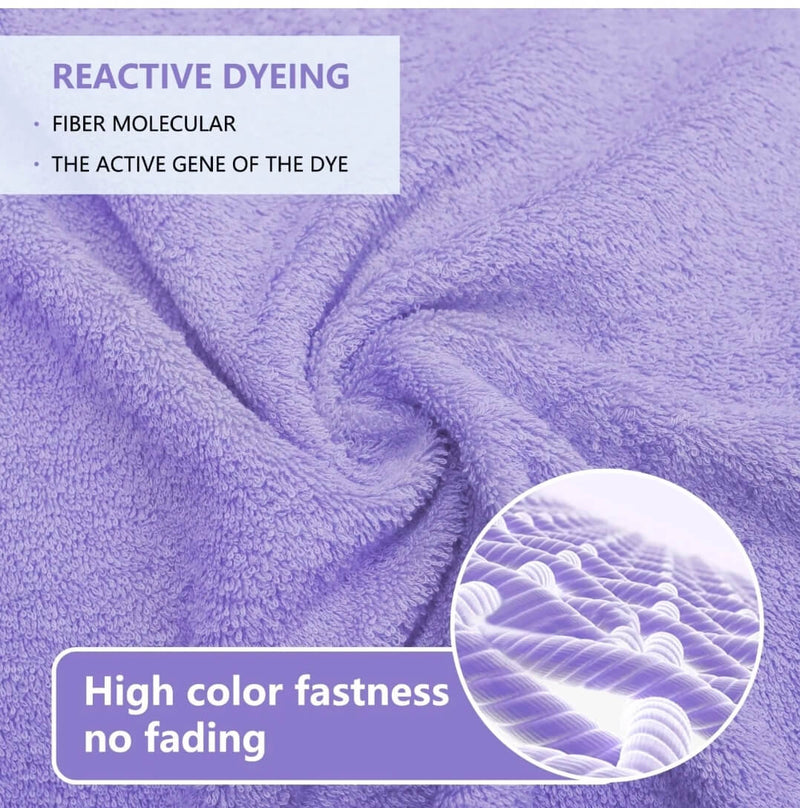 100% Cotton 650GSM Thick Bath Towel 137x68CM - Lavender