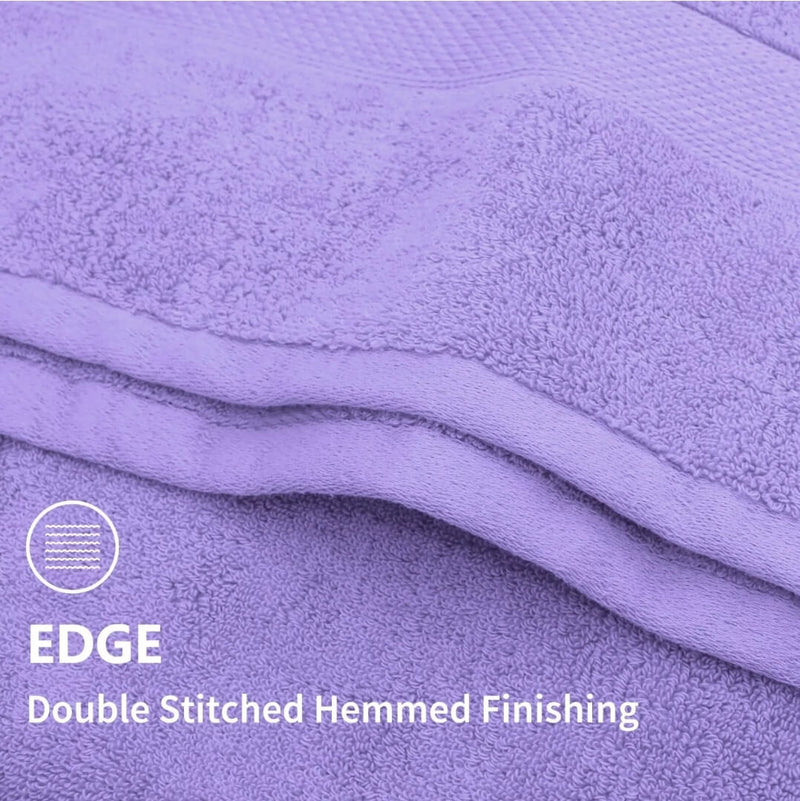 100% Cotton 650GSM Thick Bath Towel 137x68CM - Lavender