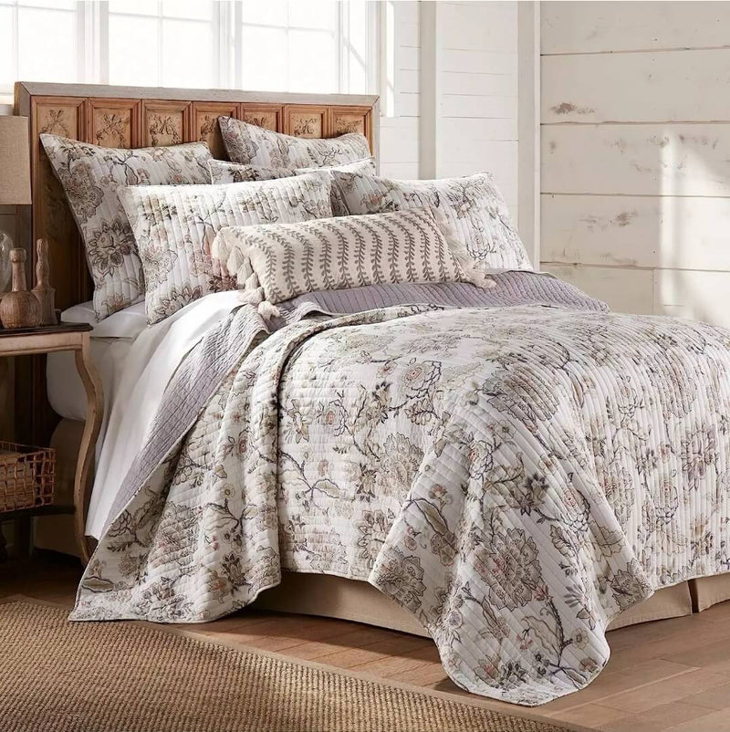 Terra Rose 100% Cotton Bedspread Set-260 GSM Reversible Coverlet Set