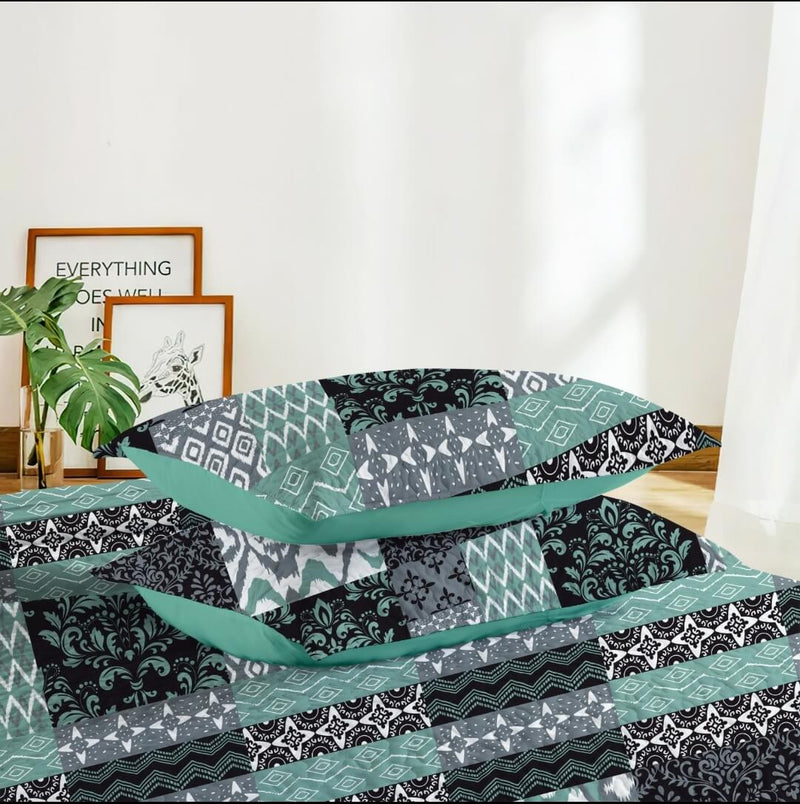 Multicolor Patchwork Bedspread Coverlet Sets (3Pcs)