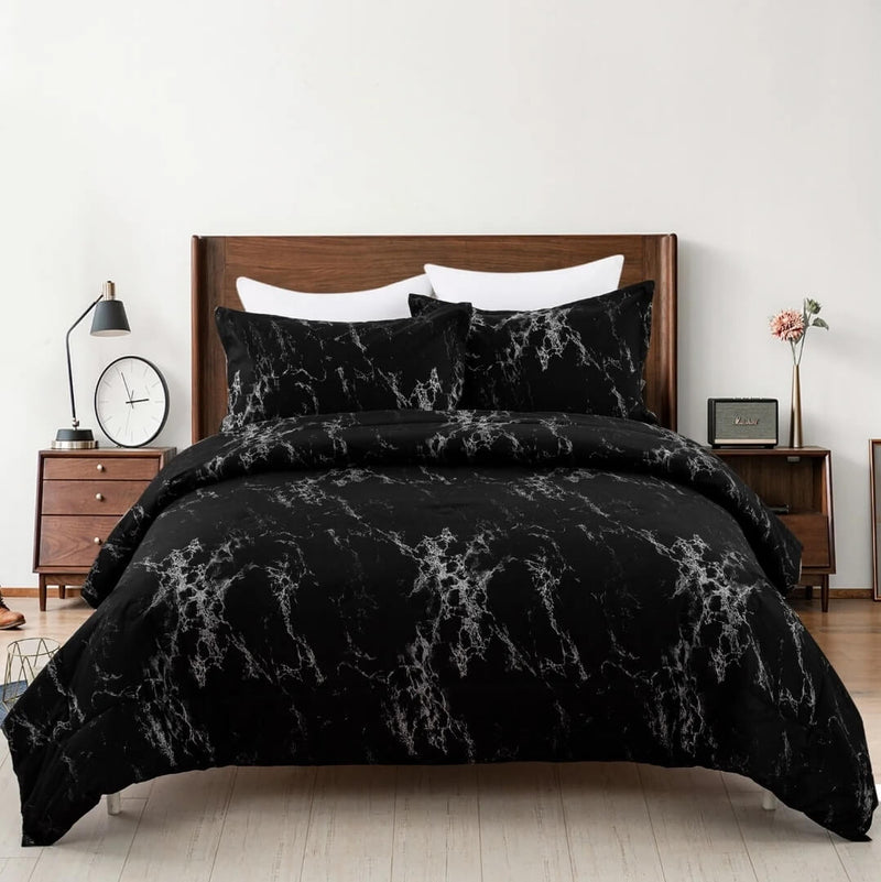 Blackish Comforter Set-Quilt Set (3Pcs)