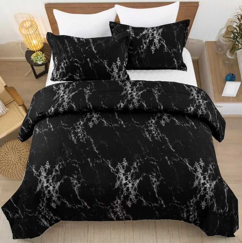 Blackish Comforter Set-Quilt Set (3Pcs)