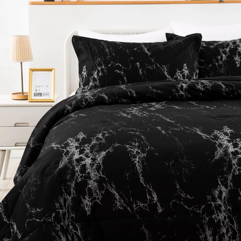 Blackish Comforter Set-Quilt Set (3Pcs)