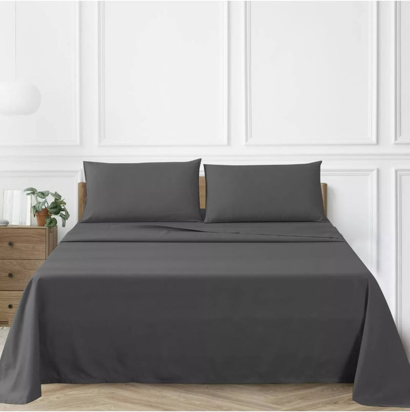500TC Bedsheet Set - Ultra Soft Microfiber Bedding Set (Grey)