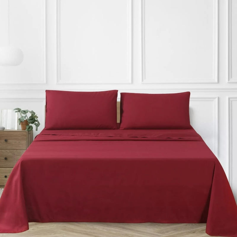 500TC Bedsheet Set - Ultra Soft Microfiber Bedding Set (Burgundy)
