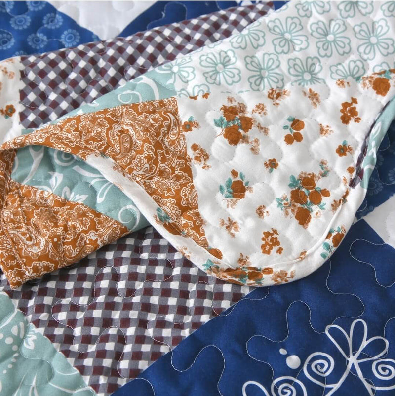 2025 Multicolor Design Coverlet Set-Quilted Bedspread Sets (3Pcs)