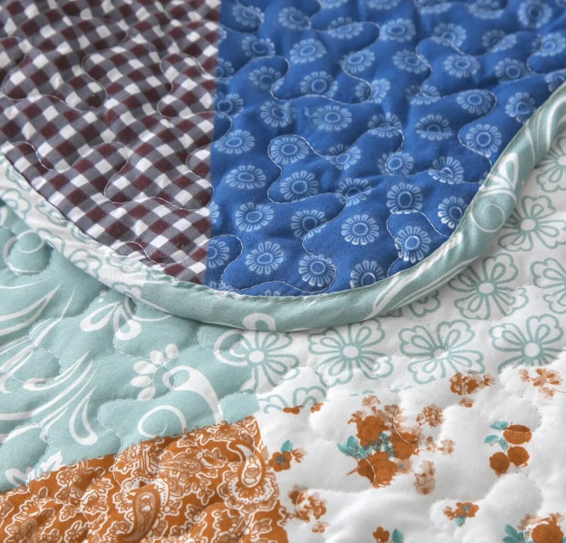 2025 Multicolor Design Coverlet Set-Quilted Bedspread Sets (3Pcs)