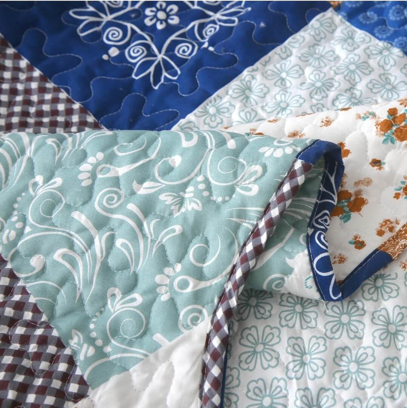 2025 Multicolor Design Coverlet Set-Quilted Bedspread Sets (3Pcs)