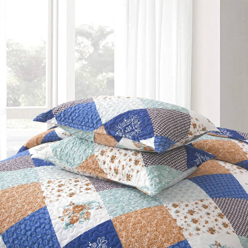 2025 Multicolor Design Coverlet Set-Quilted Bedspread Sets (3Pcs)
