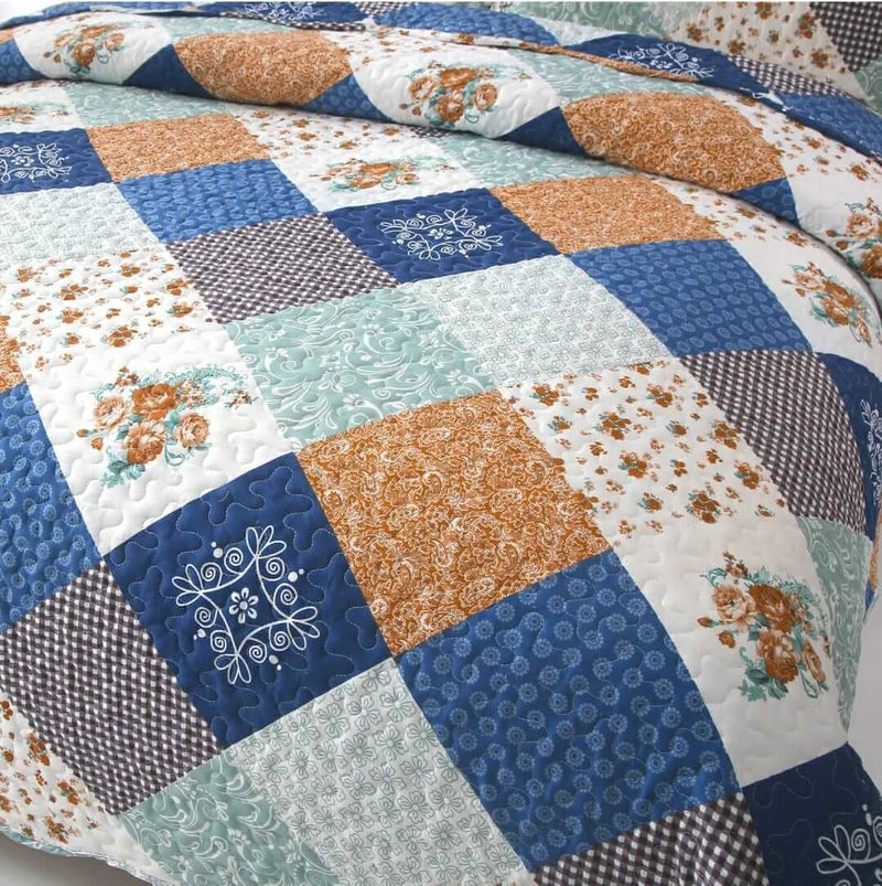 2025 Multicolor Design Coverlet Set-Quilted Bedspread Sets (3Pcs)