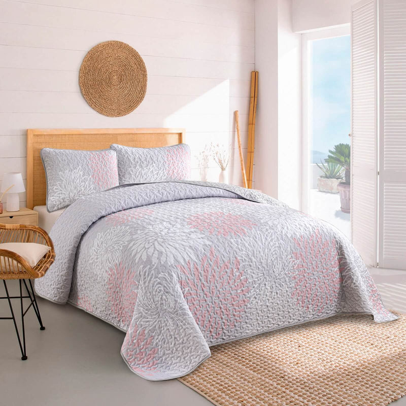 2025 Patchwork Coverlet Set - Australian Summer Quilt Bedspread Set (3Pcs)
