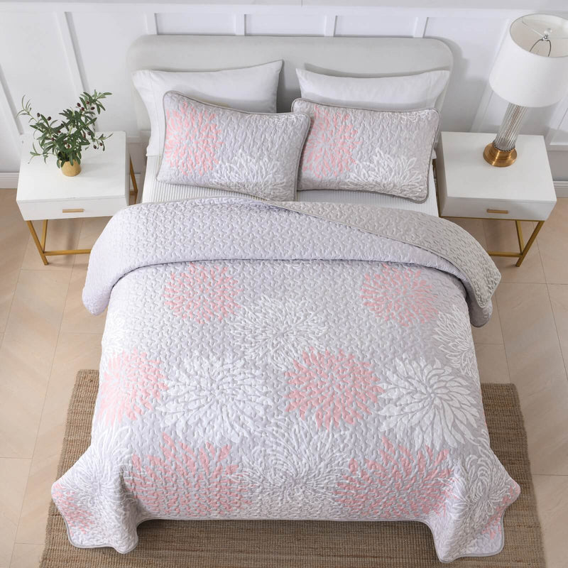 2025 Patchwork Coverlet Set - Australian Summer Quilt Bedspread Set (3Pcs)