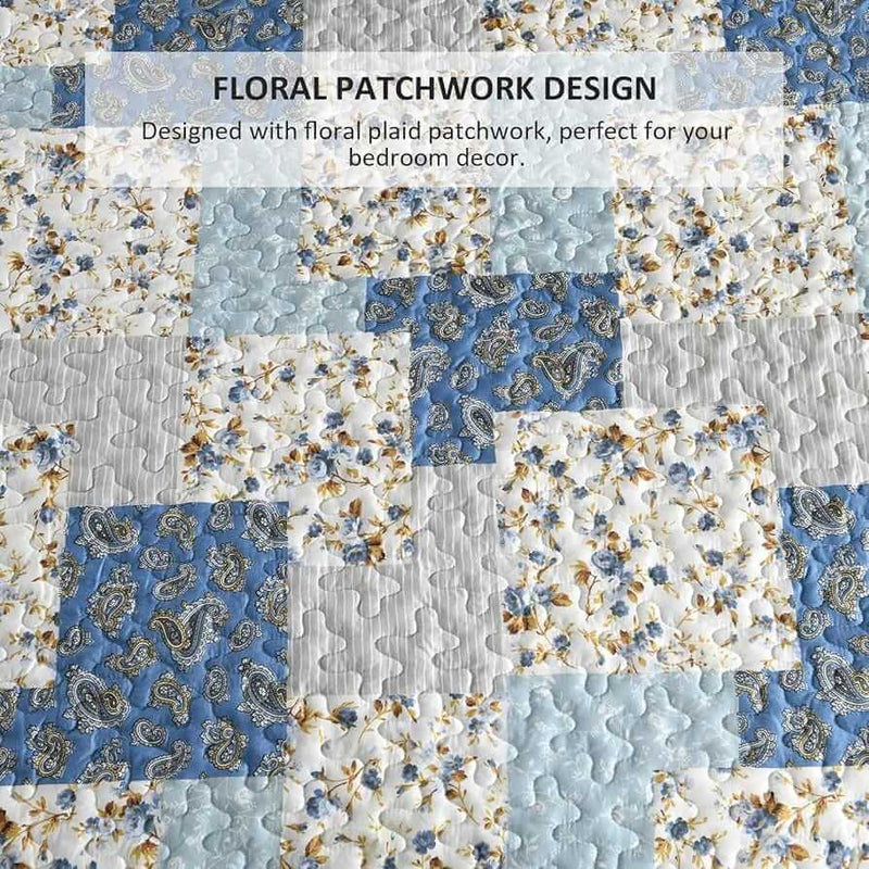 2025 Beige Geometric Bedspread Set – 3 Piece Quilted Coverlet Set