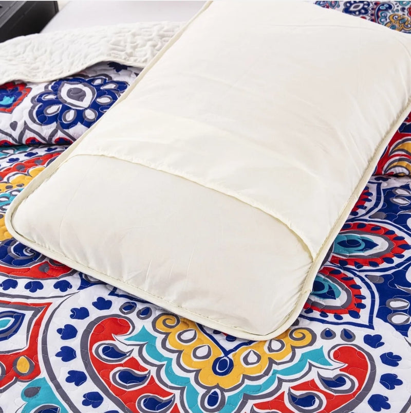 INDIAN Bohemian Coverlet Set-Quilted Bedspread Sets (3Pcs)