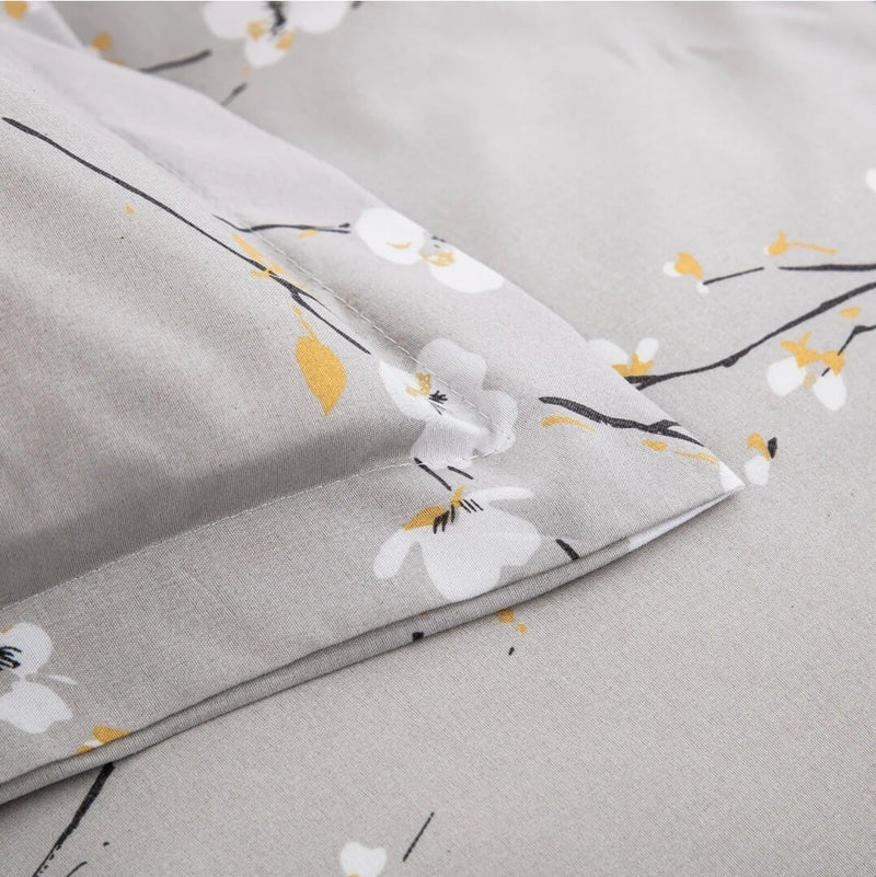 Botanical Printed Quilt Cover - Ultra Soft Donna/Duvet Cover Set 2xPillowcases