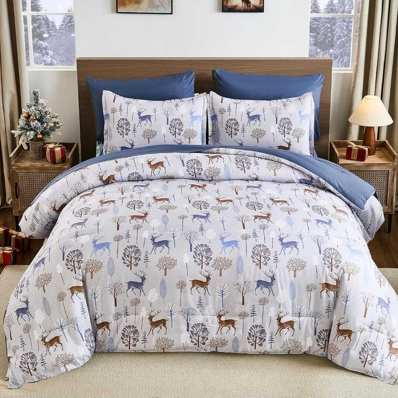 Christmas Quilt Cover - Ultra Soft Doona/Duvet Cover Set 2xPillowcases