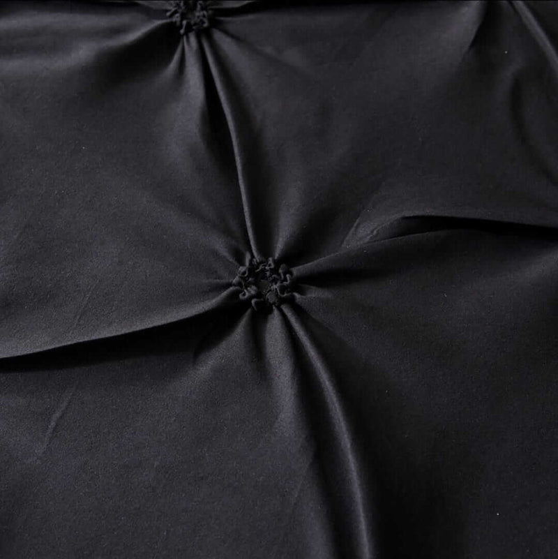 Black Diamond Pintuck Comforter Set - Quilt Set (3Pcs)