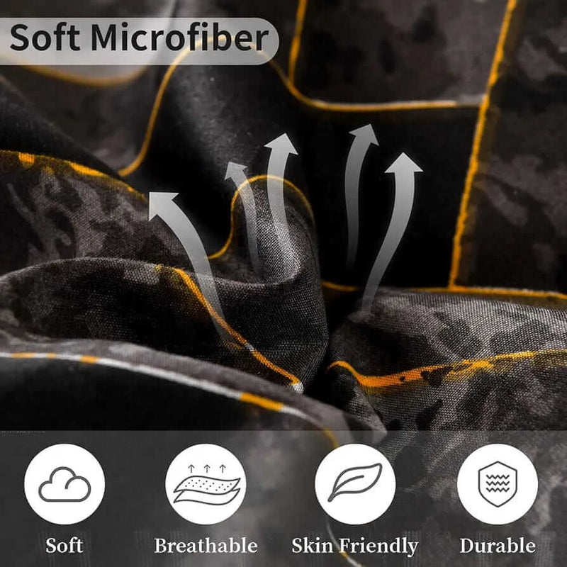 Teal Green Patchwork Comforter Set-Quilt Set (3Pcs)