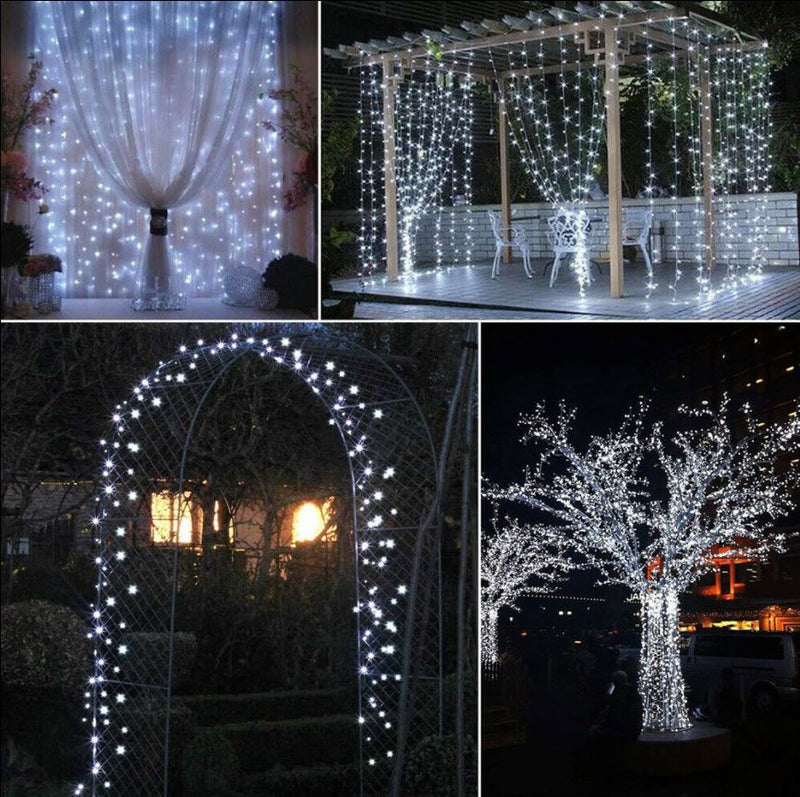 Solar Lights - Outdoor Fairy String Lights 100/200 LED Garden Tree Lights (White)