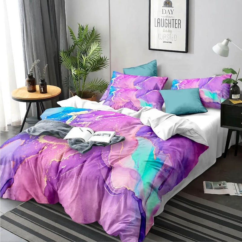 2025 Tie & Dye Quilt Cover - Ultra Soft Donna/Duvet Cover Set 2xPillowcases
