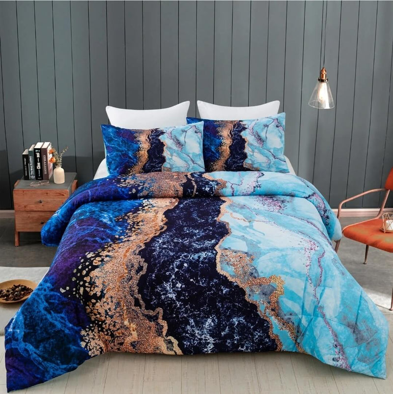 Landscape Style Comforter Set-Quilt Set (3Pcs)
