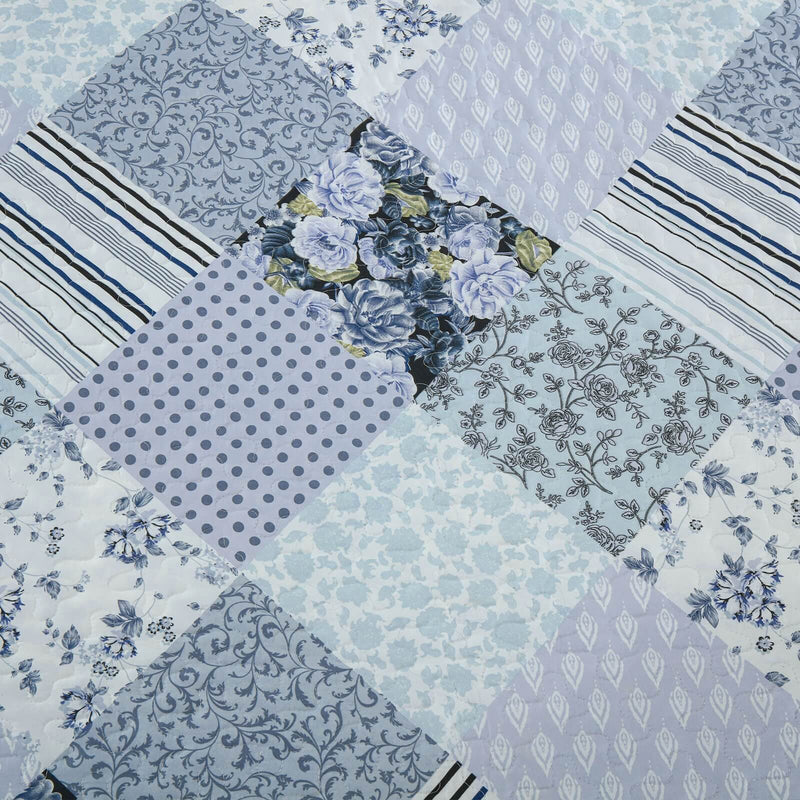 2025 Patchwork Design Bedspread Coverlet Sets (3Pcs)