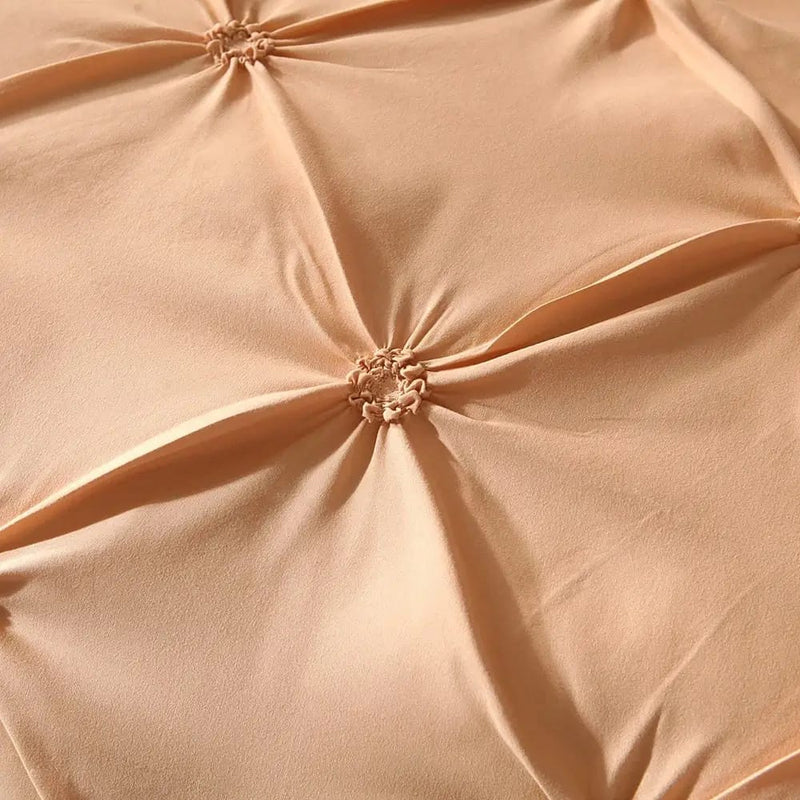 Diamond Pintuck Quilt Cover - Ultra Soft Doona/Duvet Cover Set 2xPillowcases
