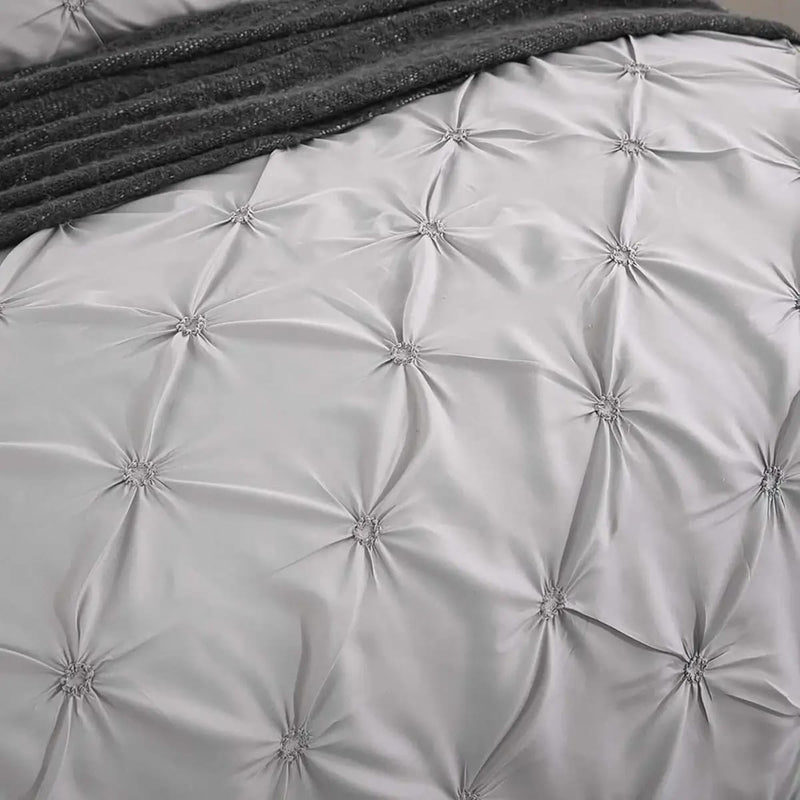 Diamond Pintuck Quilt Cover - Ultra Soft Donna/Duvet Cover Set 2xPillowcases