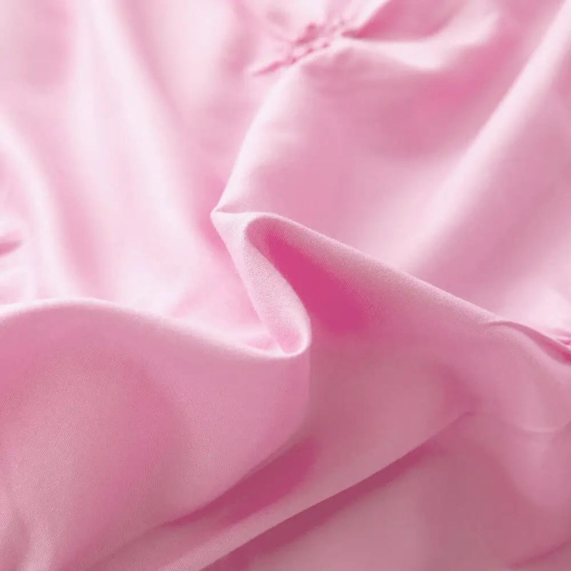 Diamond Pintuck Quilt Cover - Ultra Soft Donna/Duvet Cover Set 2xPillowcases