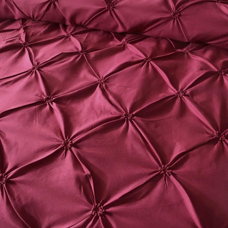 Diamond Pintuck Quilt Cover - Ultra Soft Donna/Duvet Cover Set 2xPillowcases