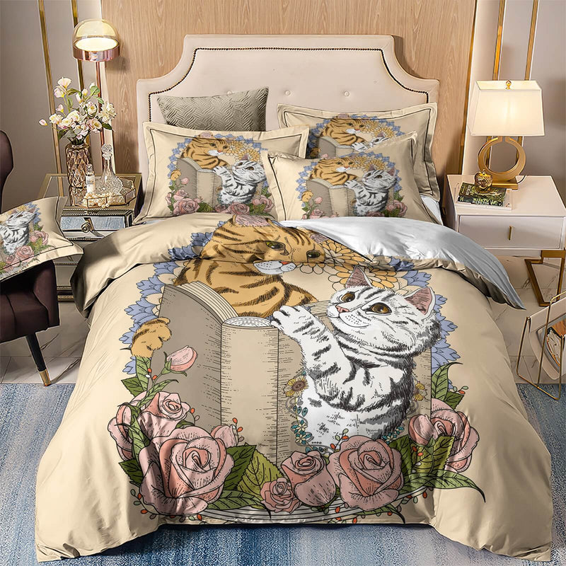Animal Printed Quilt Cover - Ultra Soft Donna/Duvet Cover Set 2xPillowcases